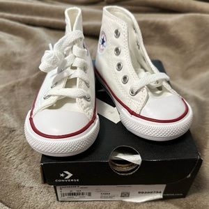 White high top toddler Conversw